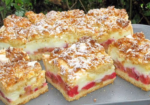 Najlepsze  CIASTO KRUCHE Z RABARBAREM I BUDYNIOWĄ PIANKĄ, zawsze się udaje, łatwe i pyszne+FILM