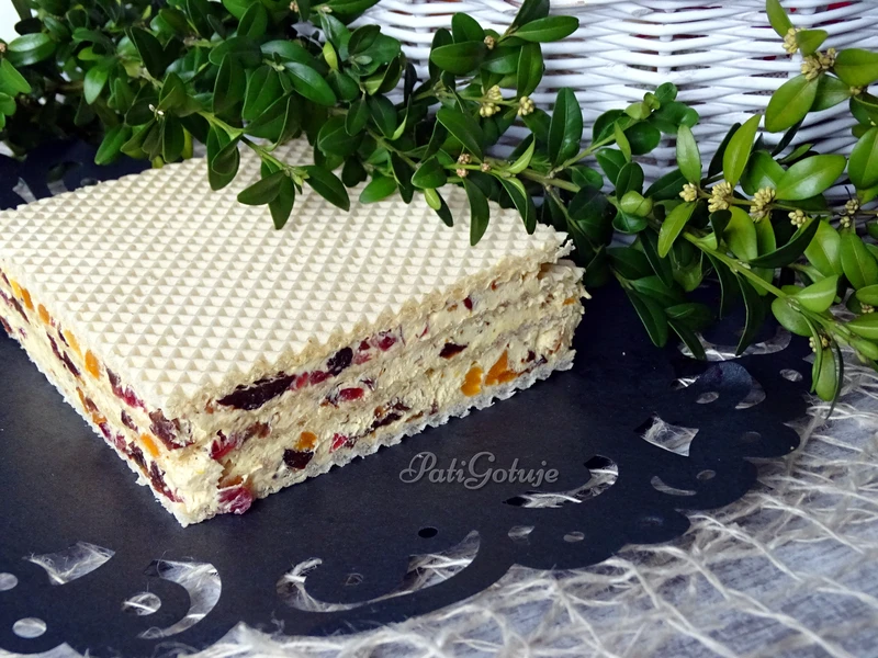 Mazurek z bakaliami w waflu - hit Wielkanocy !!!