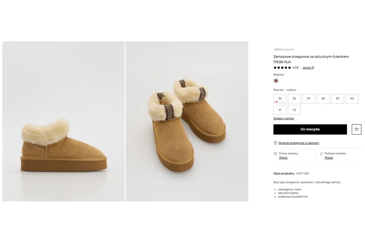 Zdjęcie Te śniegowce z Reserved robią furorę wśród Polek! Mega wygodne i ciepłe, a wygląd przyciąga wzrok #1