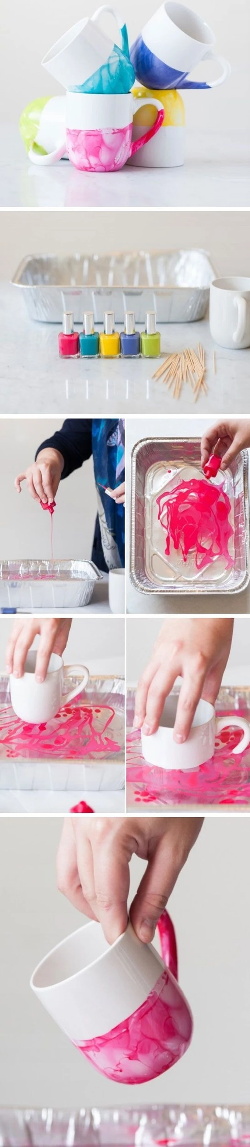 DIY- ślicznie ozdobione kubki