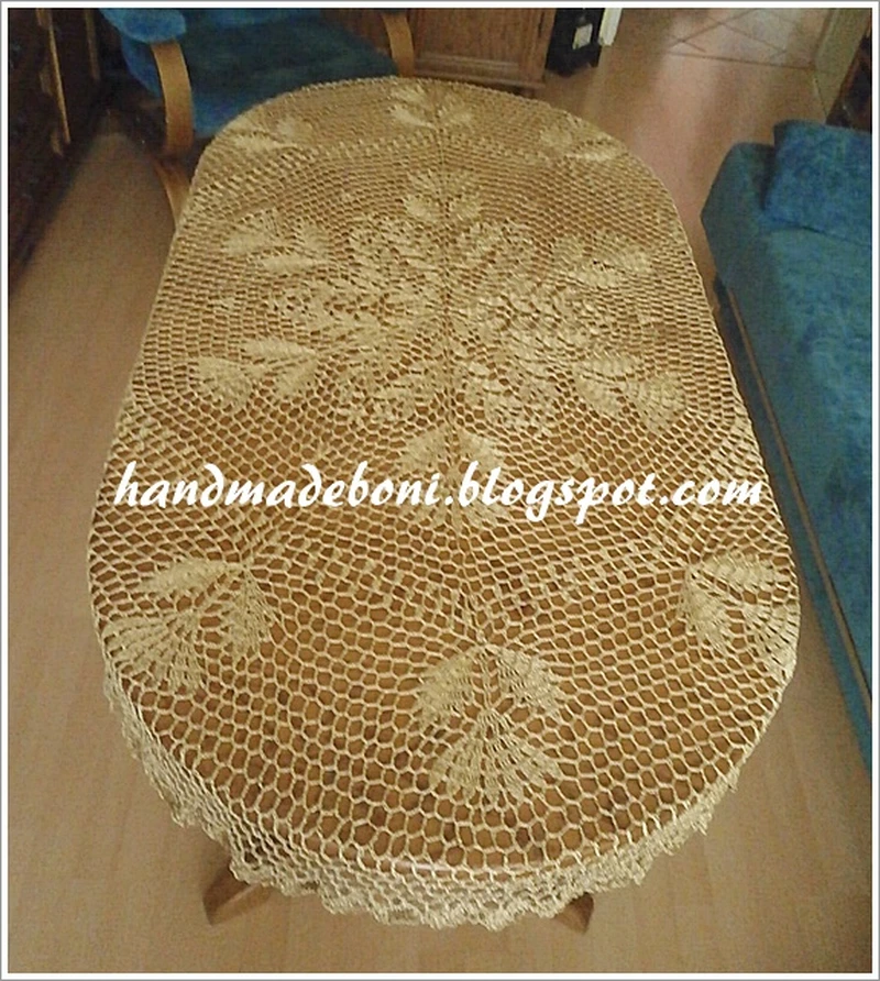 Owalny obrus 120x170 cm w poradniku krok po kroku