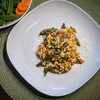Risotto z groszkiem cukrowym i marchewką