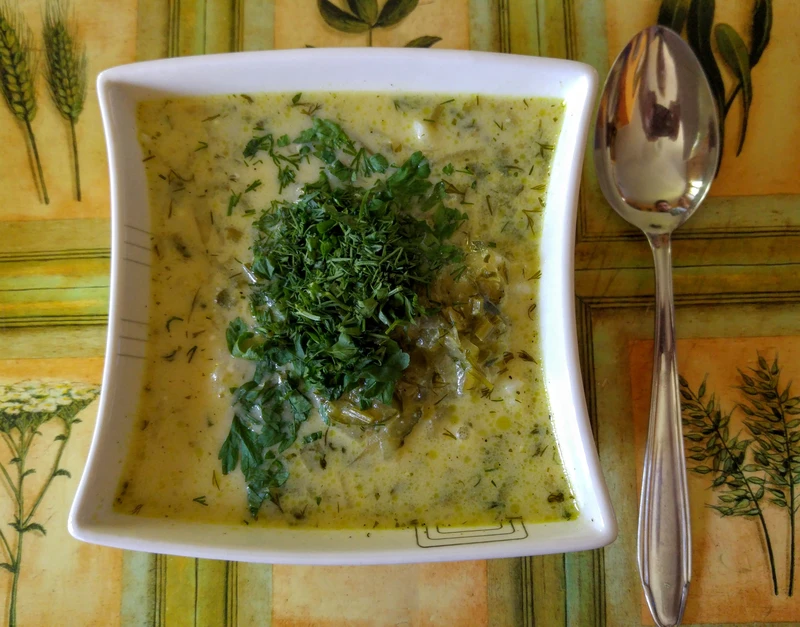 Zupa ze świeżych ogórków
