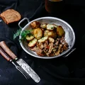 SMAŻONE GRZYBY Z PIECZONYMI ZIEMNIAKAMI