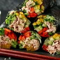 Zawijam warzywa i tuńczyka w nori! Robię tą szybką przekąskę jak mam ochotę na sushi