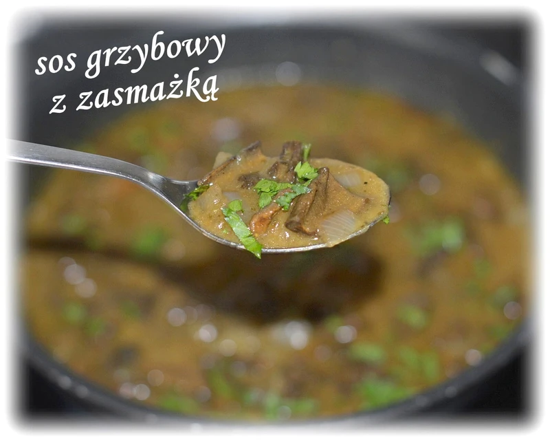 Sos z suszonych grzybów (z zasmażką)