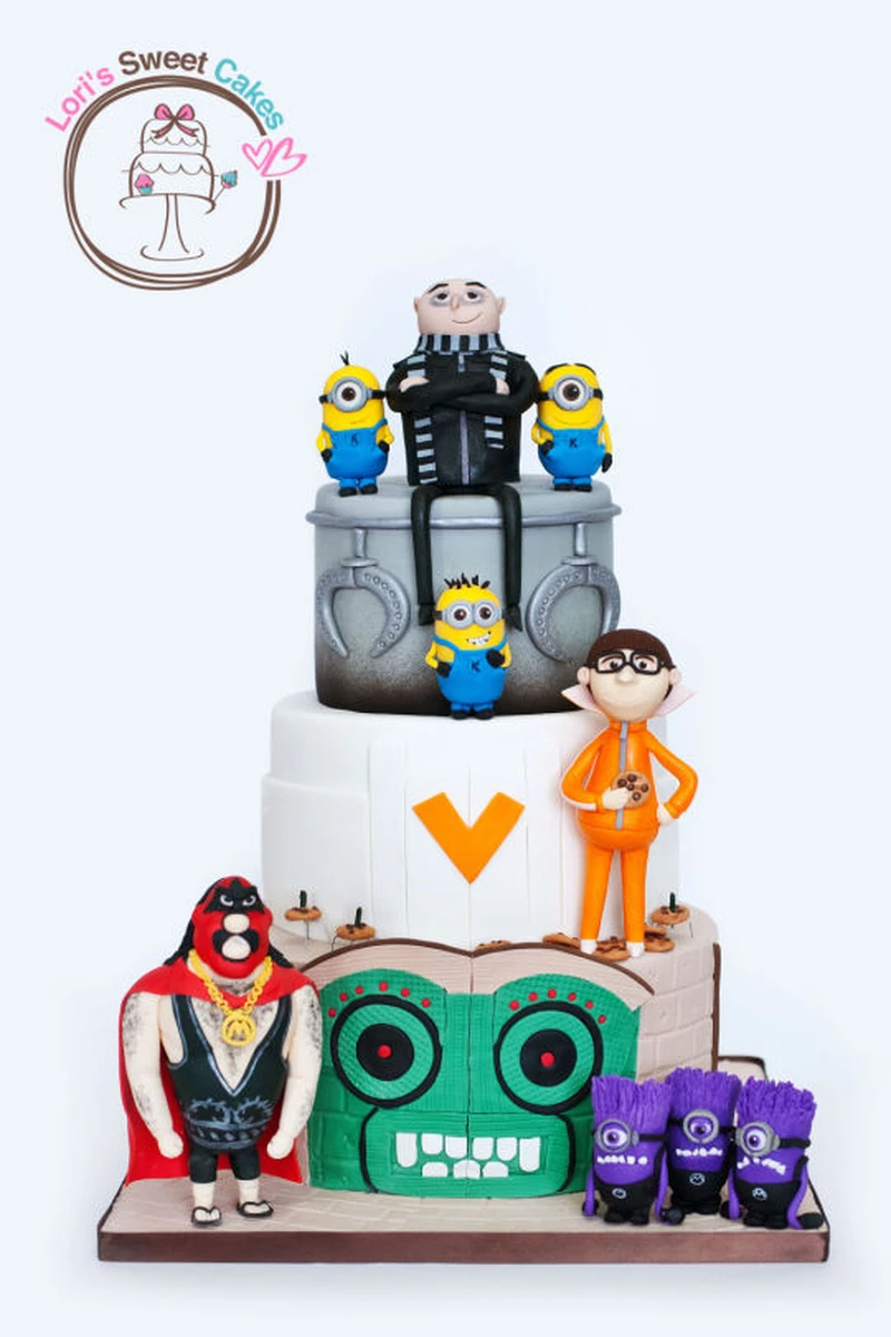 Torcik z minionkami