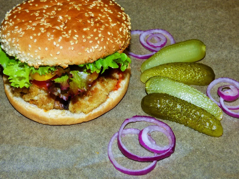 Wegański burger
