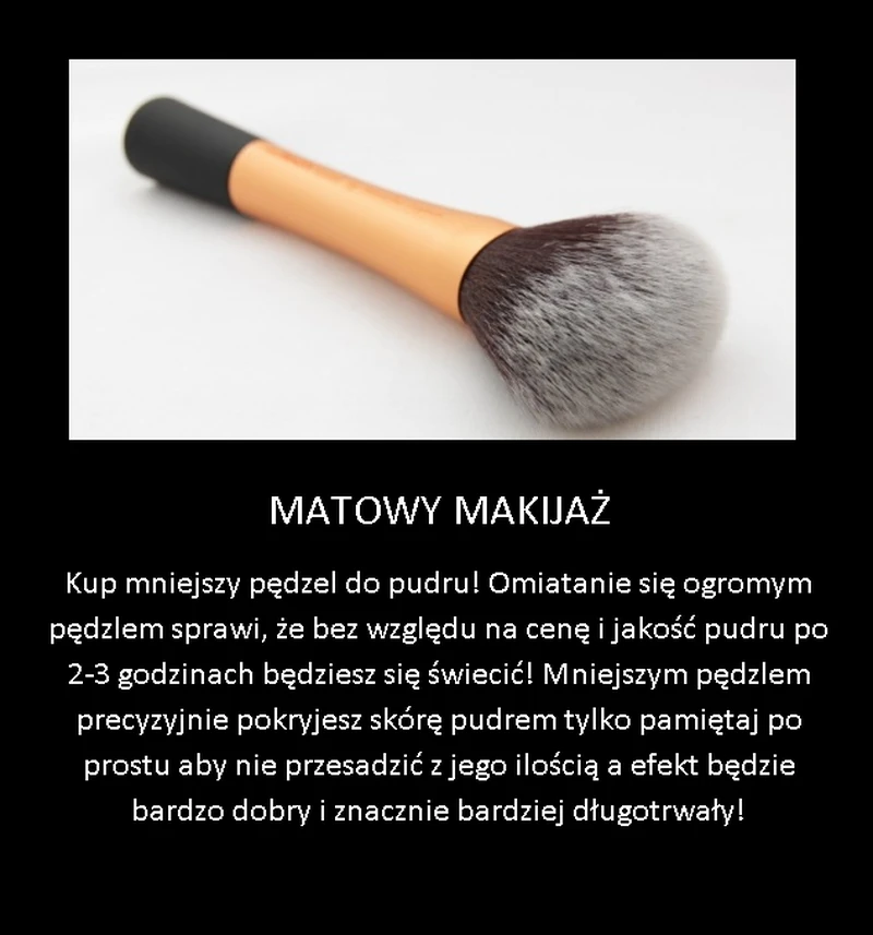 Prosty trik na matowy makijaż o którym nie wiesz