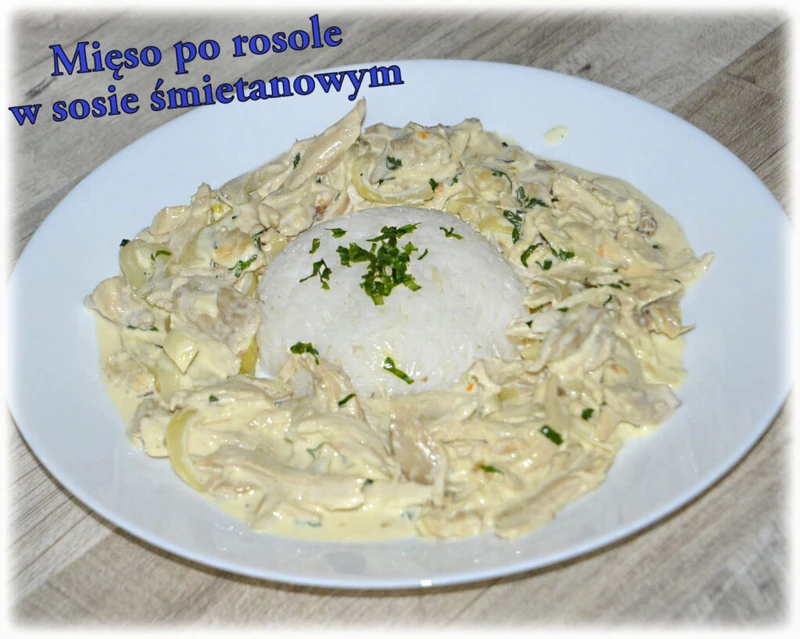 Mięso po rosole w sosie śmietanowym – Kulinarne S.O.S.