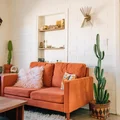 Pomarańczowa sofa
