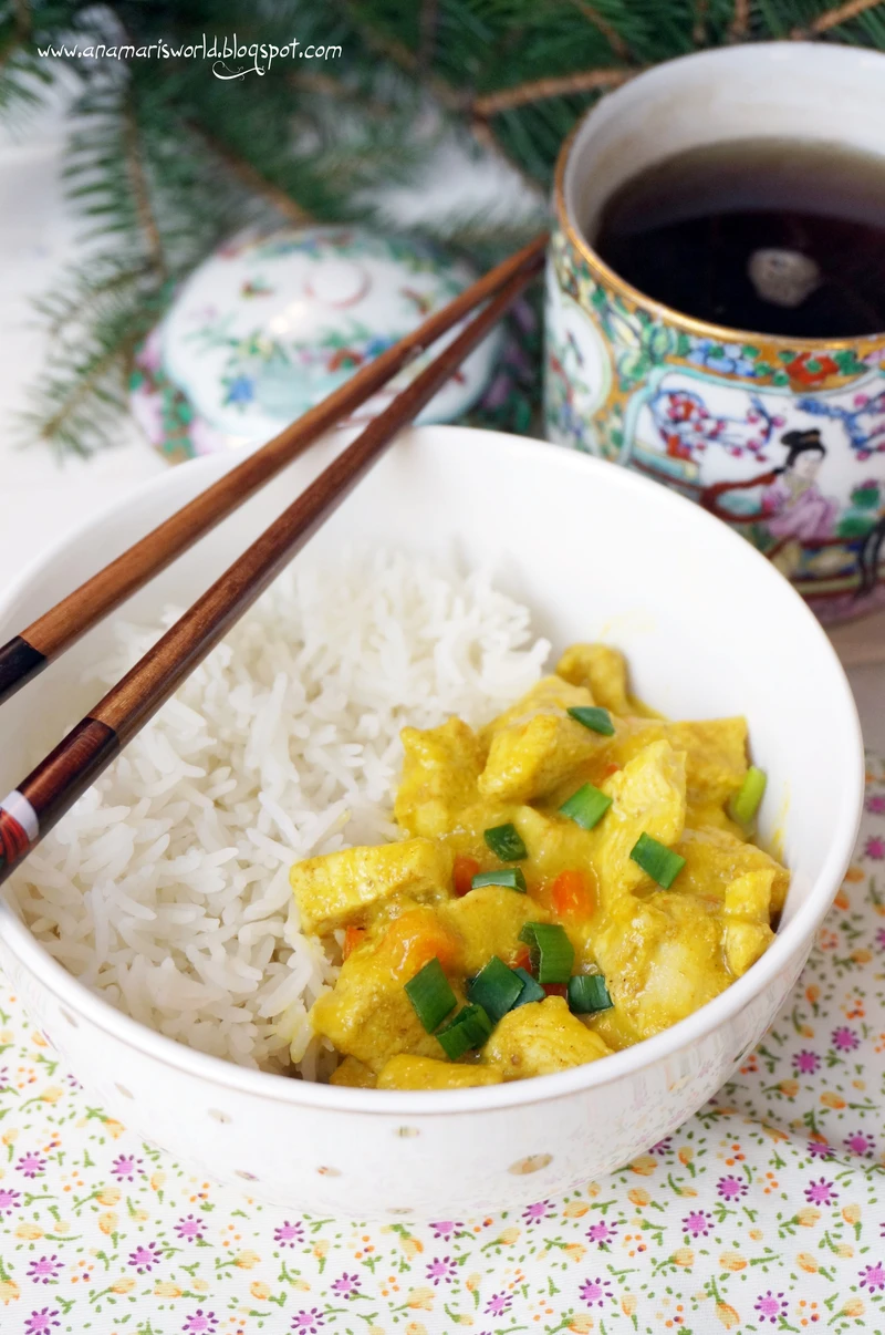 Kurczak curry z mango
