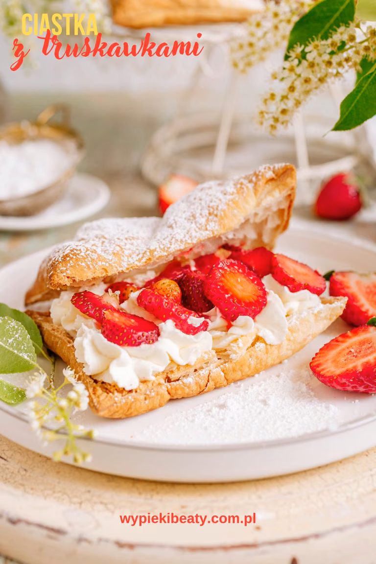 Ciastka z mascarpone i truskawkami