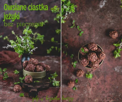 Owsiane ciastka jeżyki - bez pieczenia