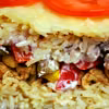 Szybka zapiekanka ryżowa gyros