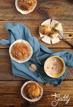 Muffiny jak pączki (dought muffins)