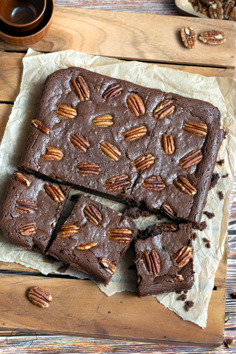 Brownie z orzechami pekan