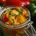 Sałatka z kaszą bulgur i kurczakiem