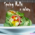 Spring Rolls z sałaty, zdrowa przekąska