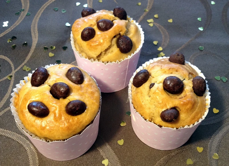 Muffinki toffi z czekoladą i maltikeksami