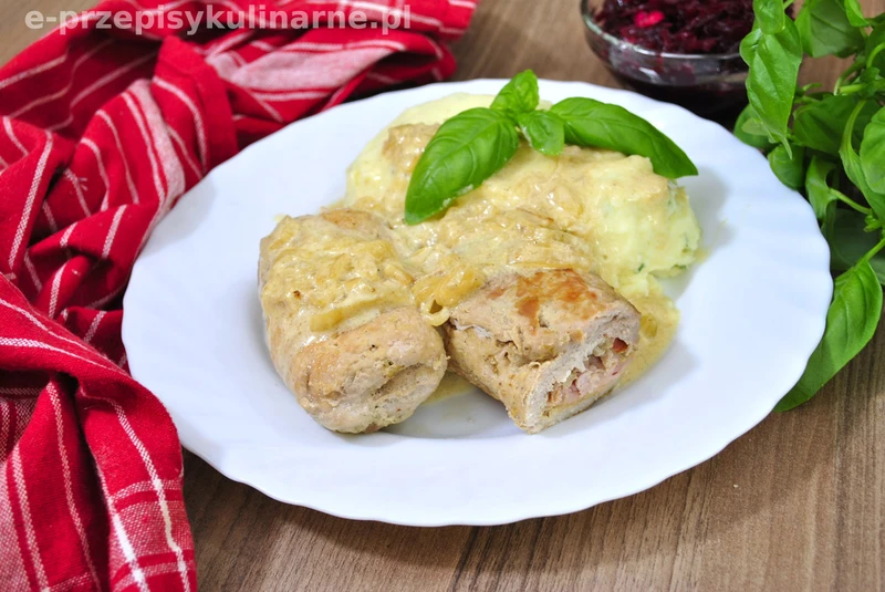 Roladki Ze Schabu W Sosie Śmietanowym