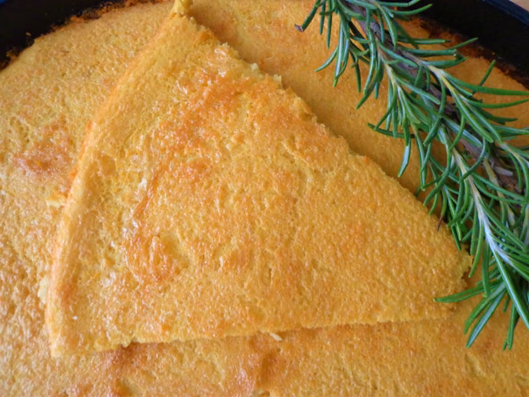 Placek z ciecierzycy, bez glutenu
