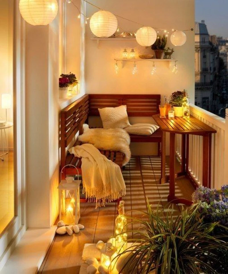 Przytulny balkon