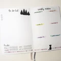 Minimalistyczny bullet journal październik