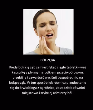 Niezwykły sposób na ból zęba!