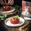 Risotto z botwinką i wędzonym kozim serem