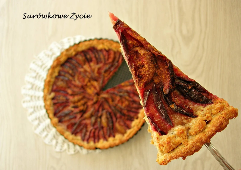 Tarta śliwkowo-figowa. Kruche ciasto ze śliwkami i figami.