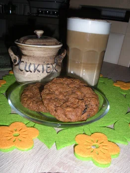 Ciasteczka owsiane jak z cukierni "Sowa" + pyszna kawa Latte.