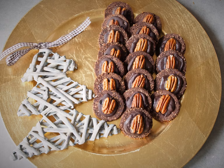 Keto ciasteczka kakaowe z pecanami (Paleo, LowCarb)