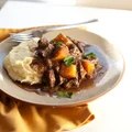 gulasz z dynią, guinnessem i przyprawą piernikową