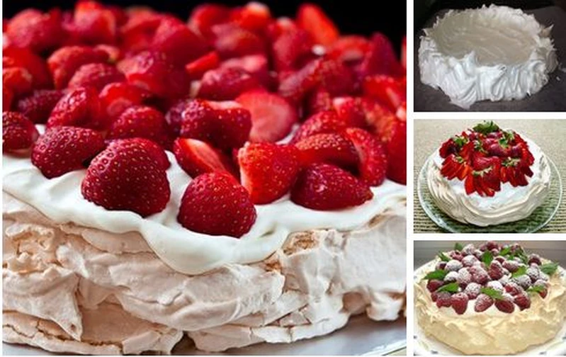 Pyszna pavlova z truskawkami
