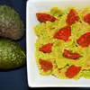 Farfalle z guacamole i suszonymi pomidorami