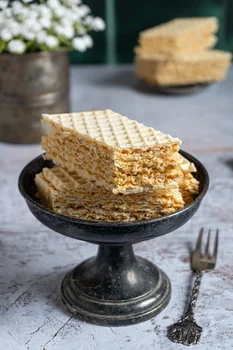 Wafle z kajmakiem - wersja błyskawiczna