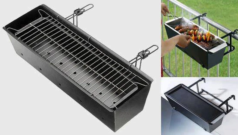 Grill na balkonie w bloku.