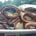 Roladki z grillowanego bakłażana
