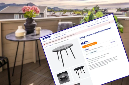 Ten solarny stolik z Action za 64 zł to hit na balkon i taras! Bez kabli i prądu, a zrobi boską oazę relaksu z klimatycznym światłem