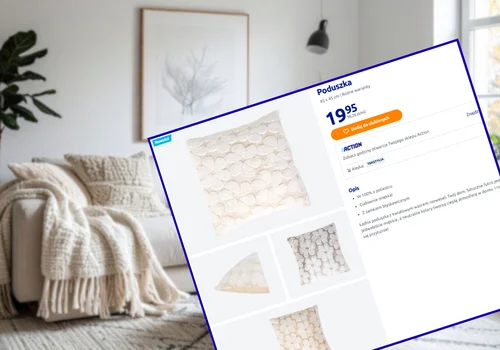 Te poduszki z Action za 19 zł będą hitem tej wiosny! Wrzucisz do pralki, cudowne miękkie, a wzór doda uroku nudnej kanapie