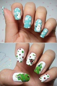 Świąteczny manicure