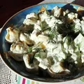 Sałatka z tortellini, fetą i ogórkiem