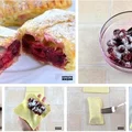Ciasteczka francuskie z wiśniami