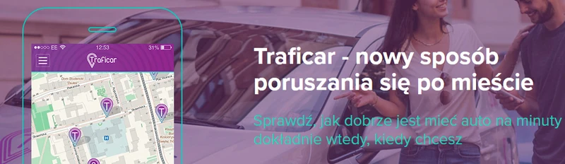 Wynajmij auto na minuty! Czym jest Traficar?