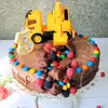 TORT CZEKOLADOWY Z KOPARKĄ