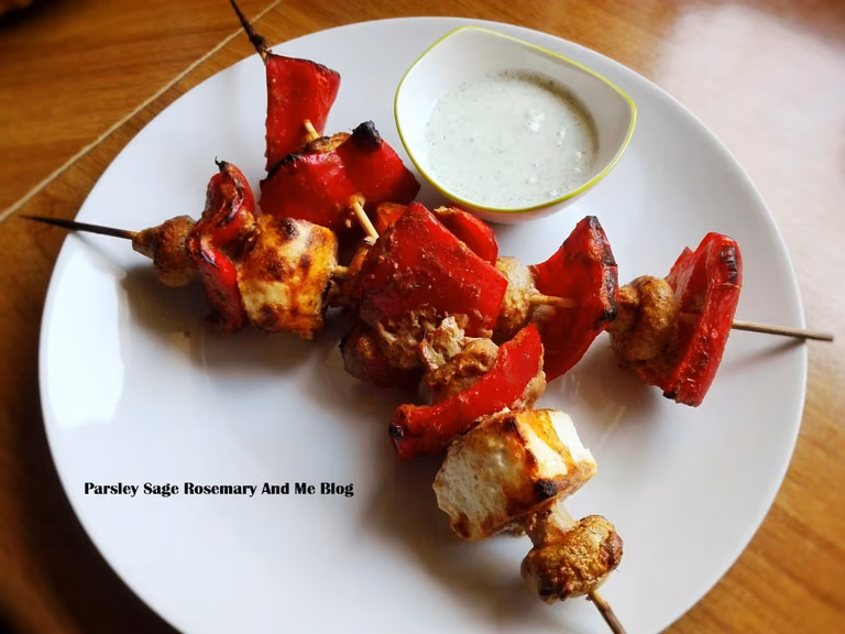 Paneer Tikka - szaszłyki z serem Paneer