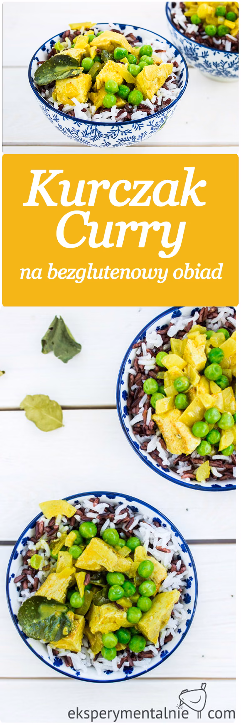 kurczak na obiad w orientalnych klimatach, czyli Kuczak curry w mleczku kokosowym z groszkiem