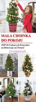 Mała Choinka do Pokoju: TOP 25 Ciekawych Pomysłów na Dekoracje na Święta