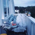 Przytulny balkon